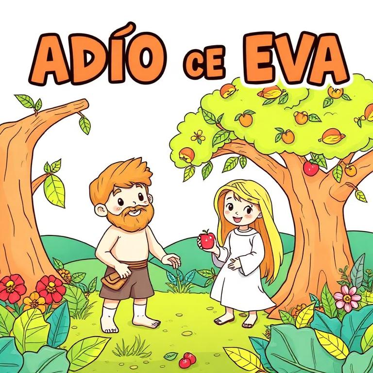 Capa do livro Adão e Eva