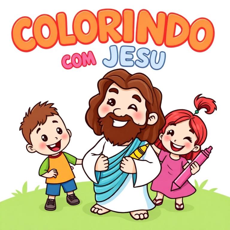 Capa do livro Colorindo com Jesus